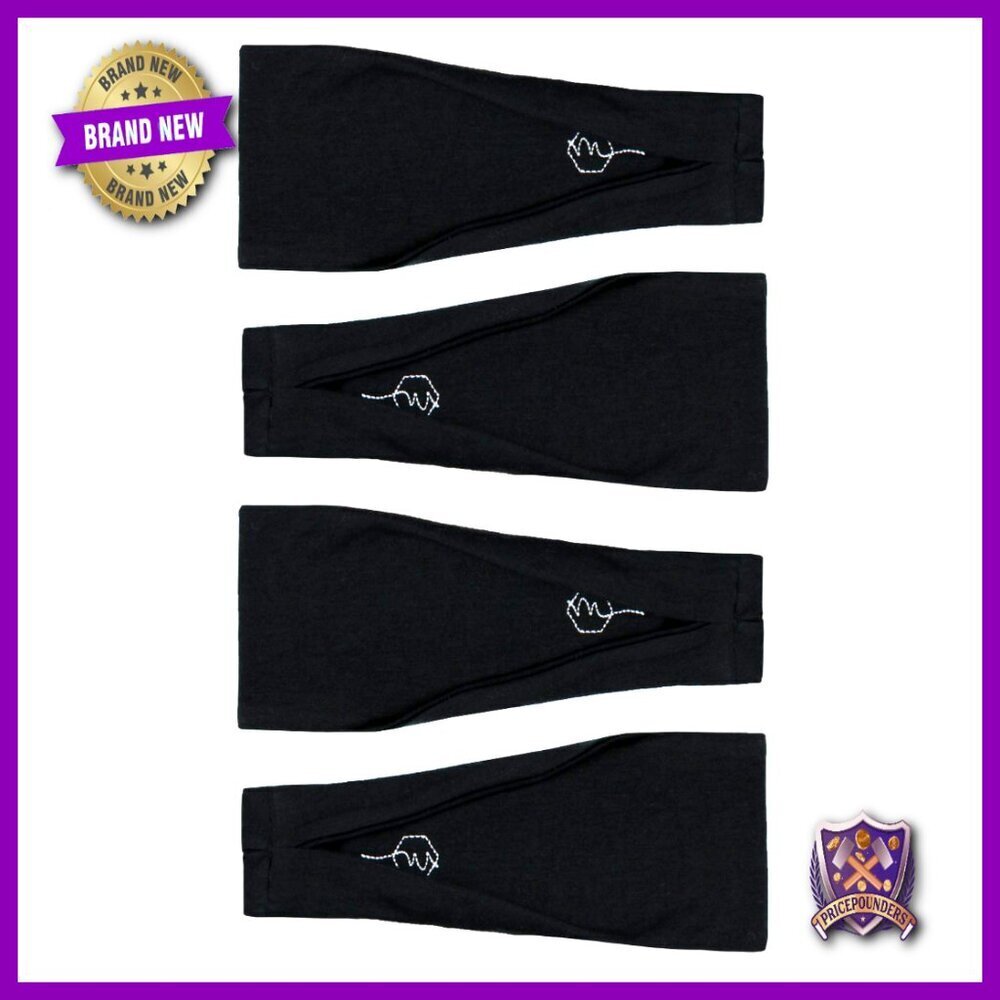 Non-Slip Workout Headbands 4 Pack Sweat-Wicking Stretchy Gym Running Yoga